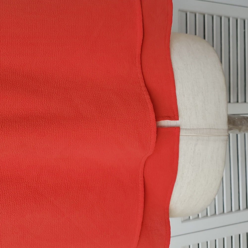 Strapless Red Layered Split Back Top S - image 5